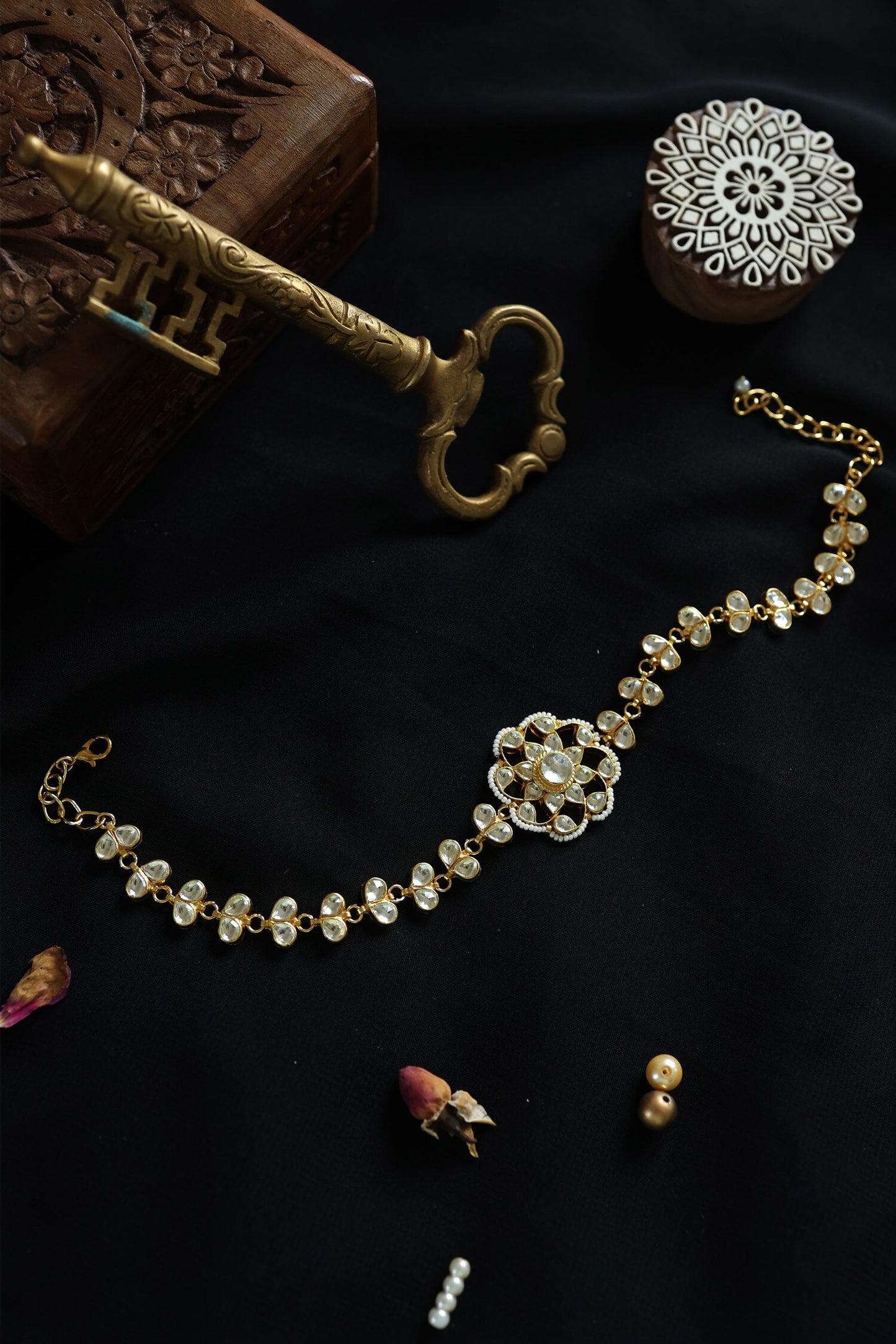 Kundan Embellished Choker Necklace 