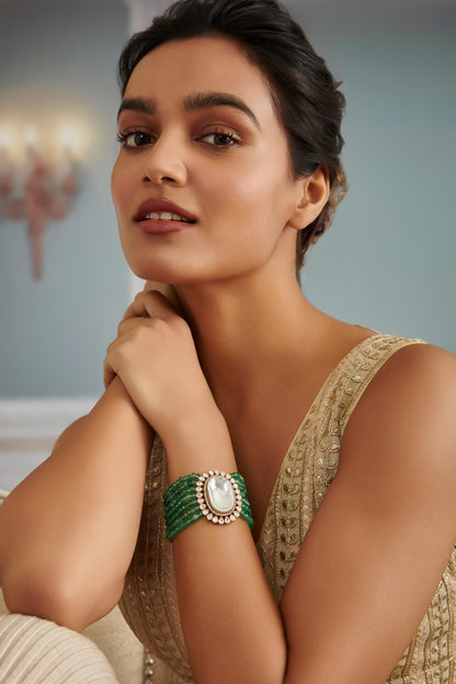 Polki Stone Embellished Bracelet 