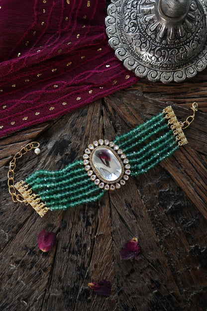 Polki Stone Embellished Bracelet 