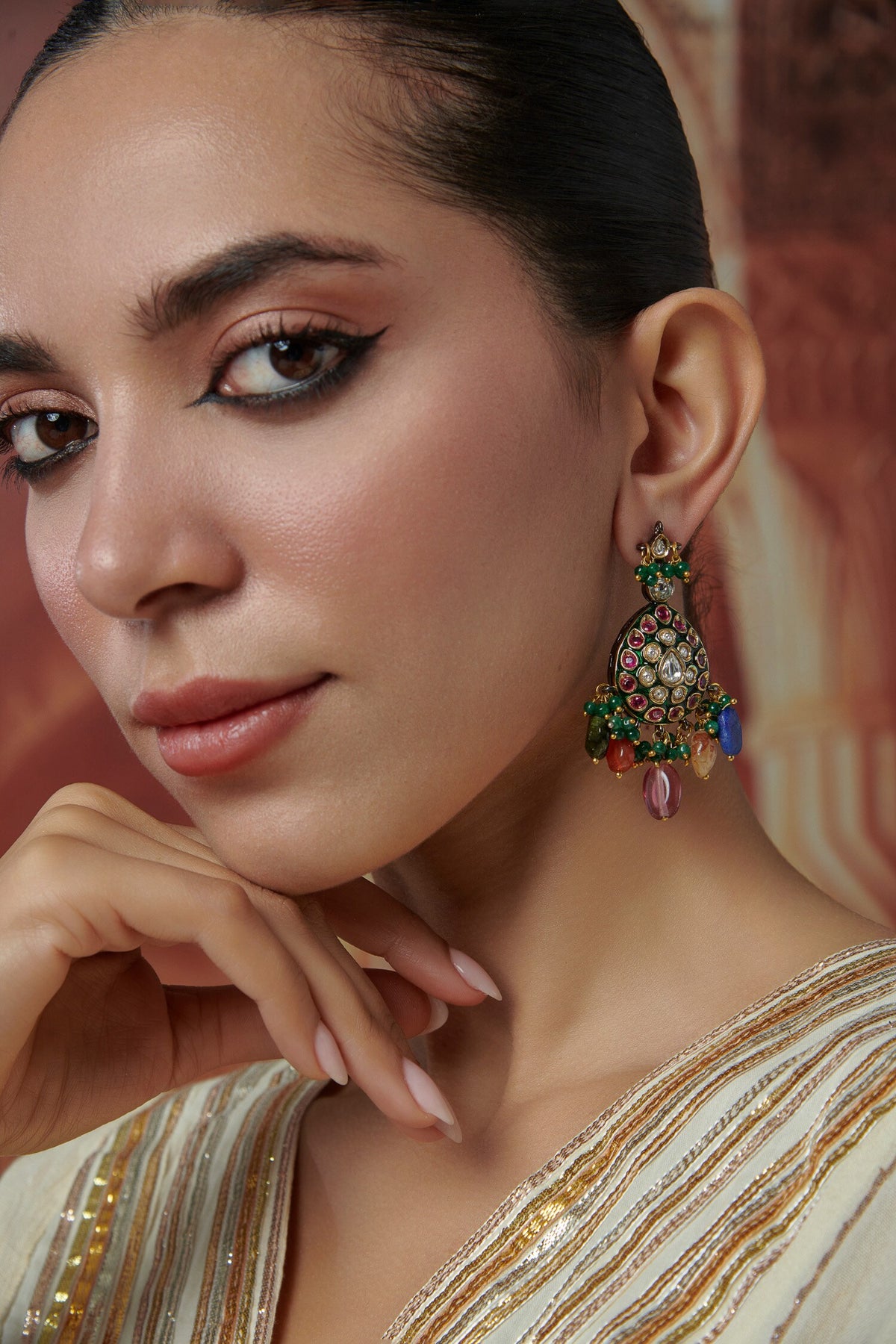 Polki Embellished Earrings 