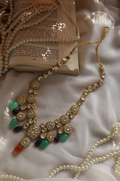Phoolista Kundan & Stone Embellished Necklace 