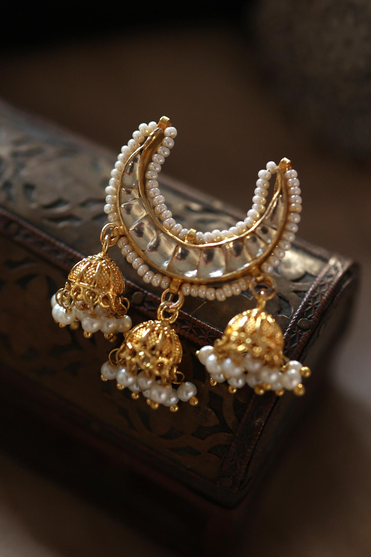 Noor Kundan Embellished Braid Pin 