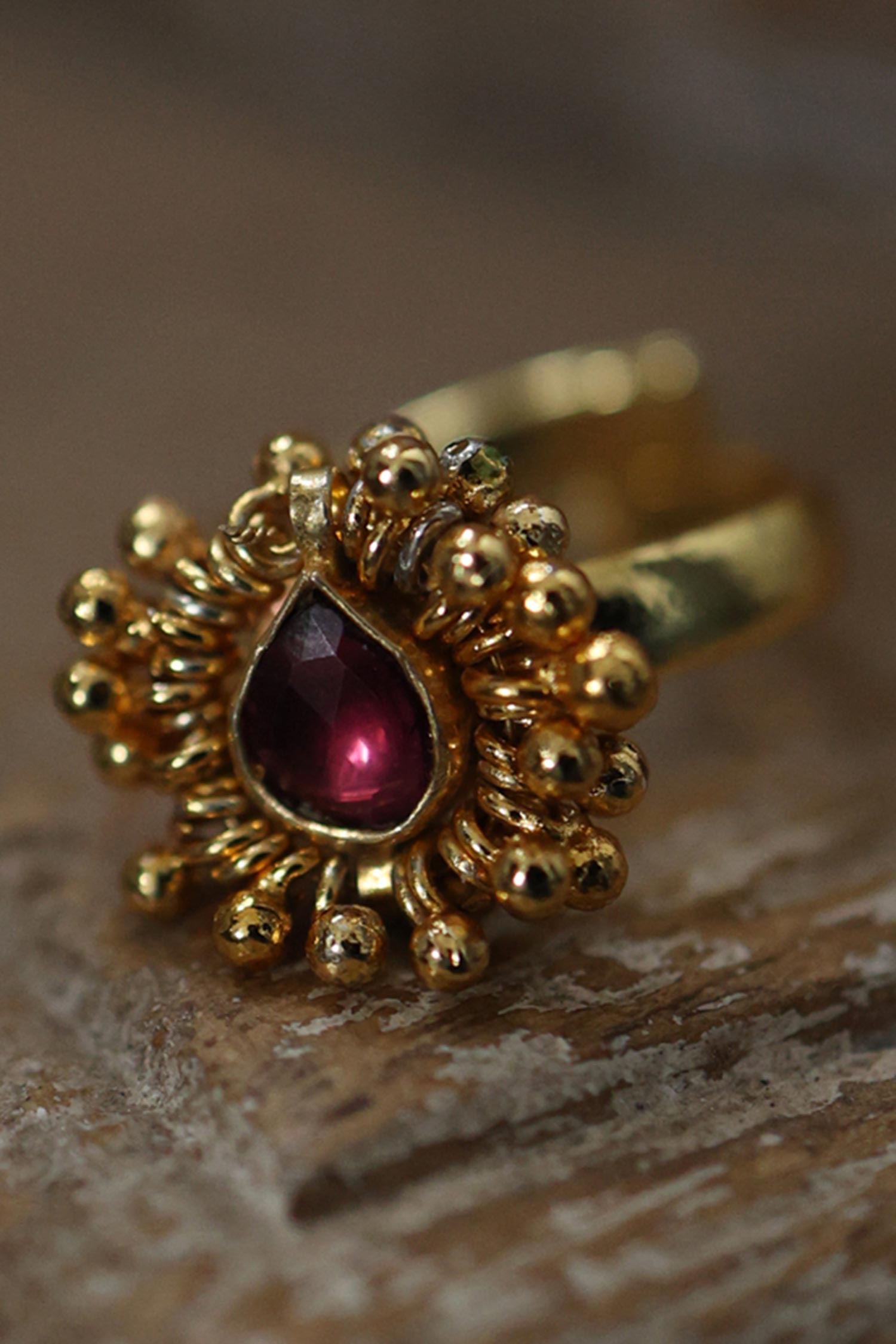 Kundan Fleur Ring 