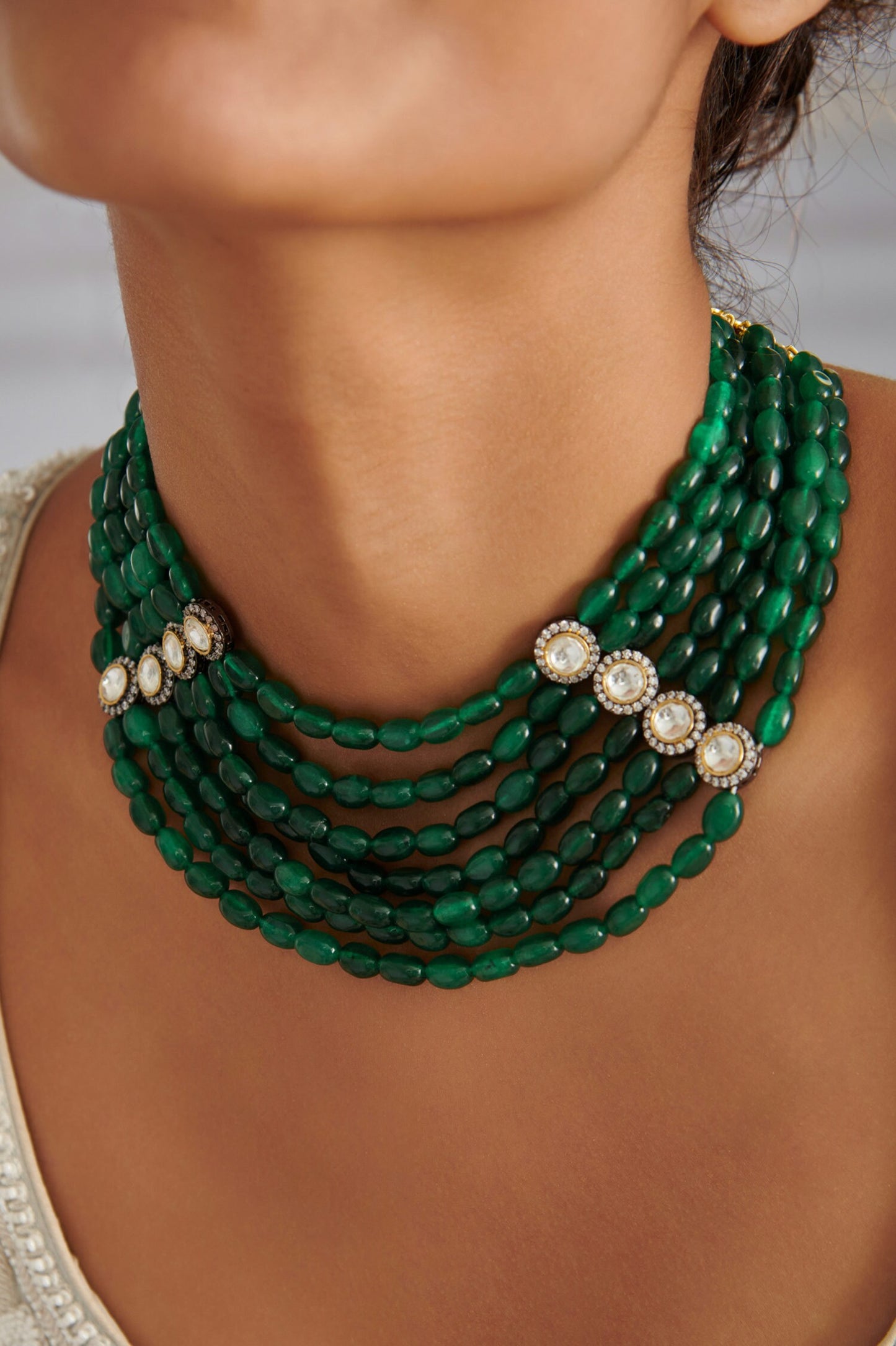 Polki Layered Necklace 