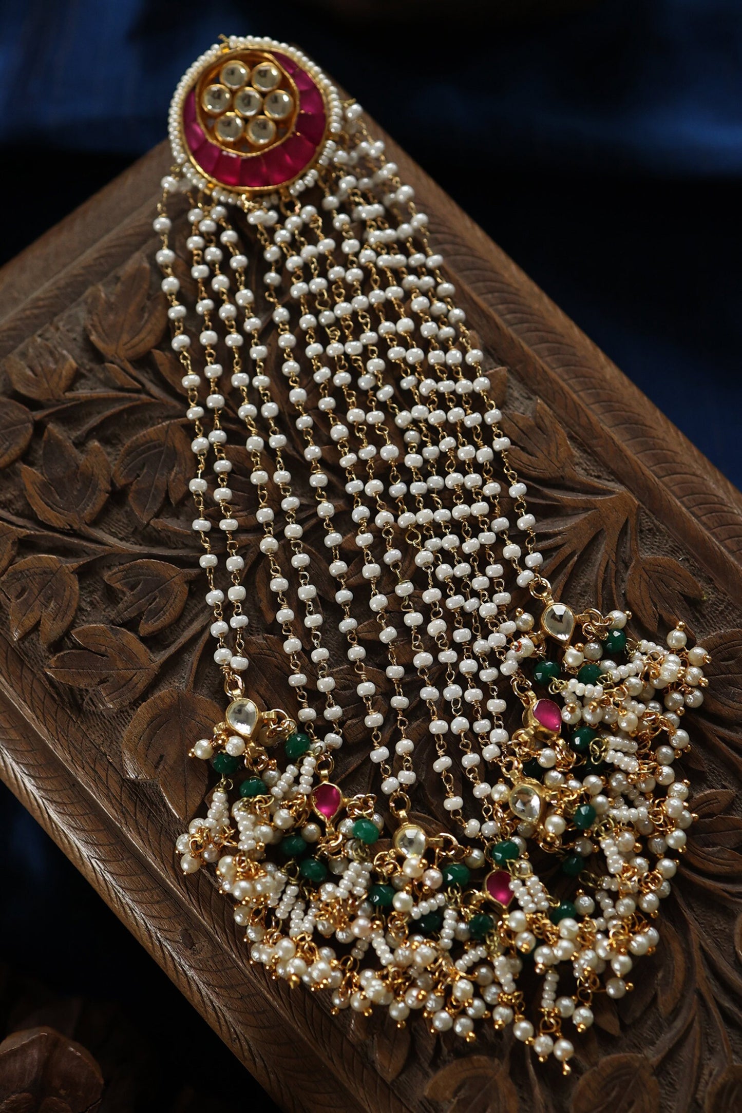 Kundan Braid Pin 
