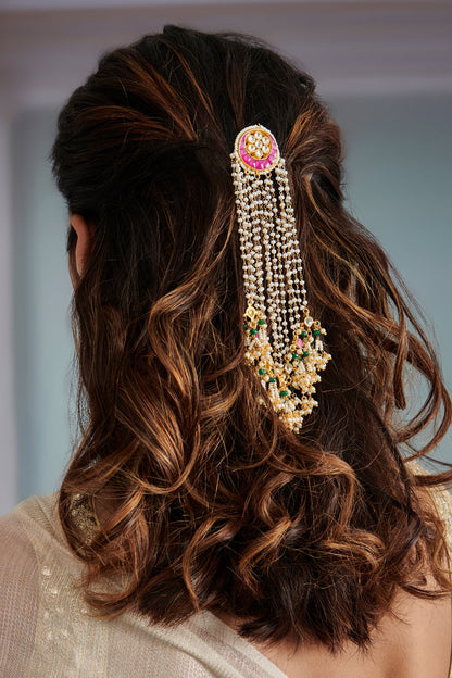 Kundan Braid Pin 