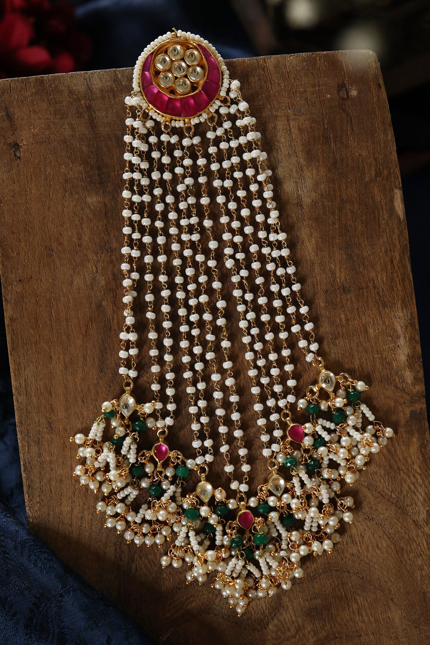 Kundan Braid Pin 