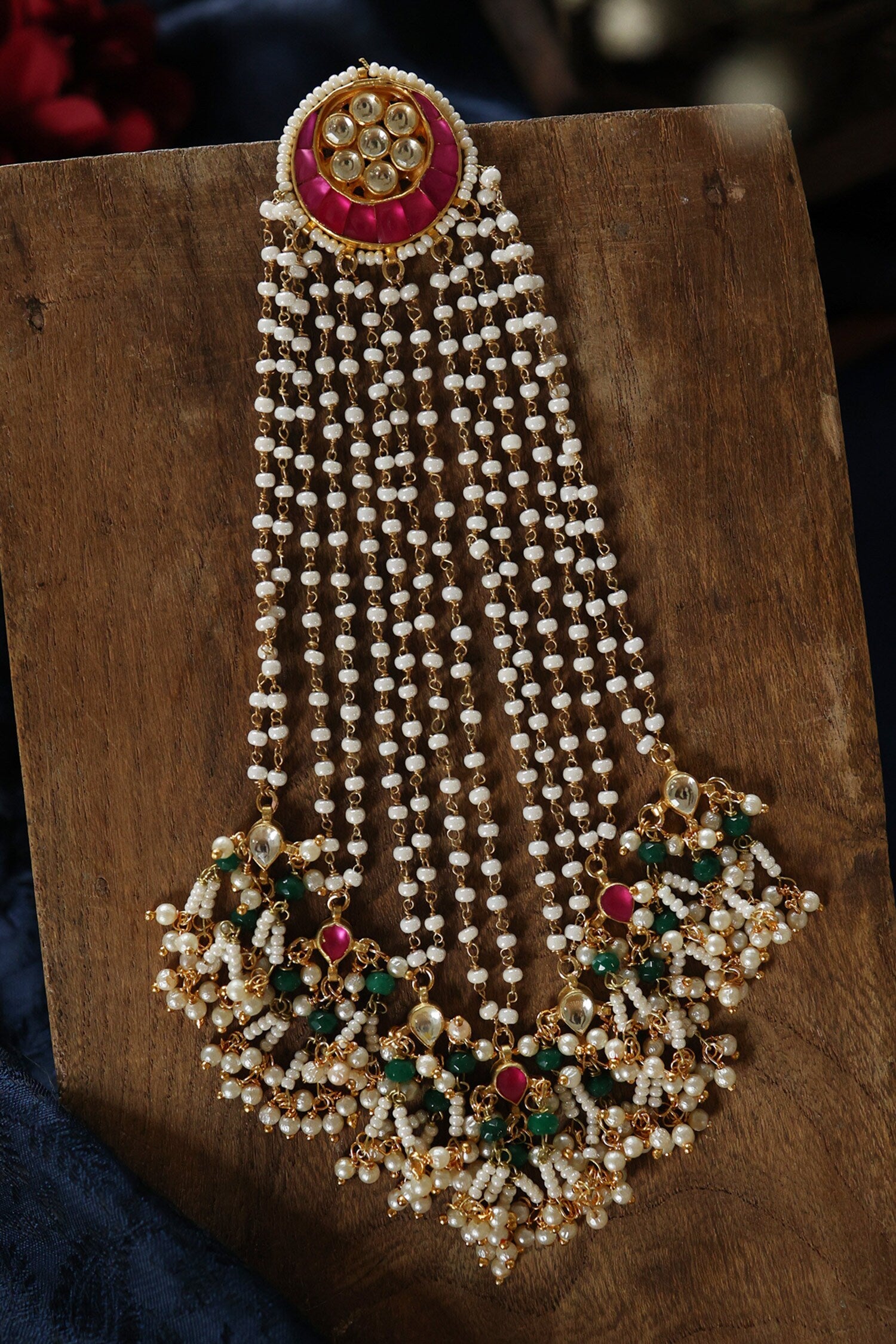 Kundan Braid Pin 