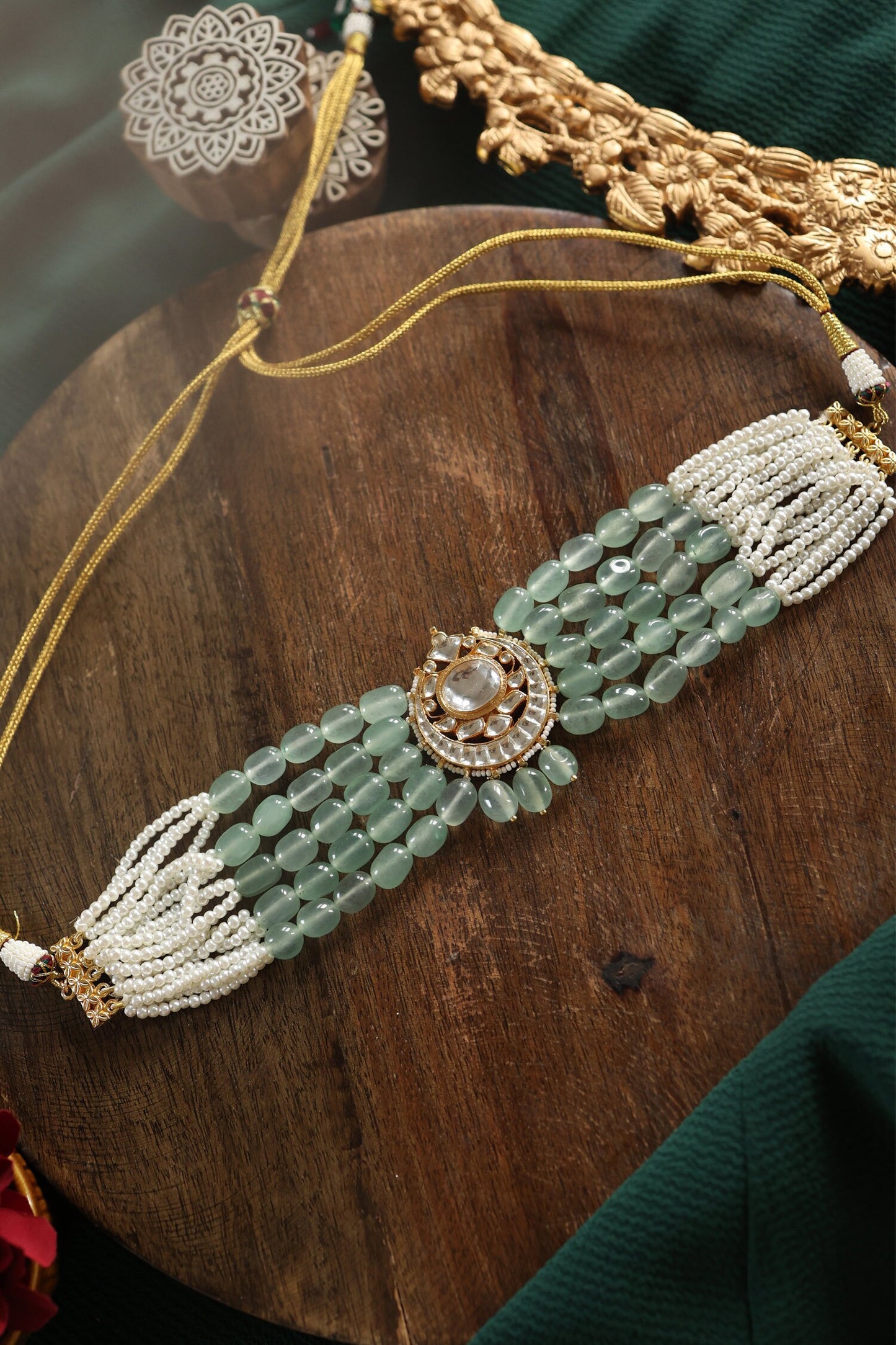 Stone Embellished Choker 