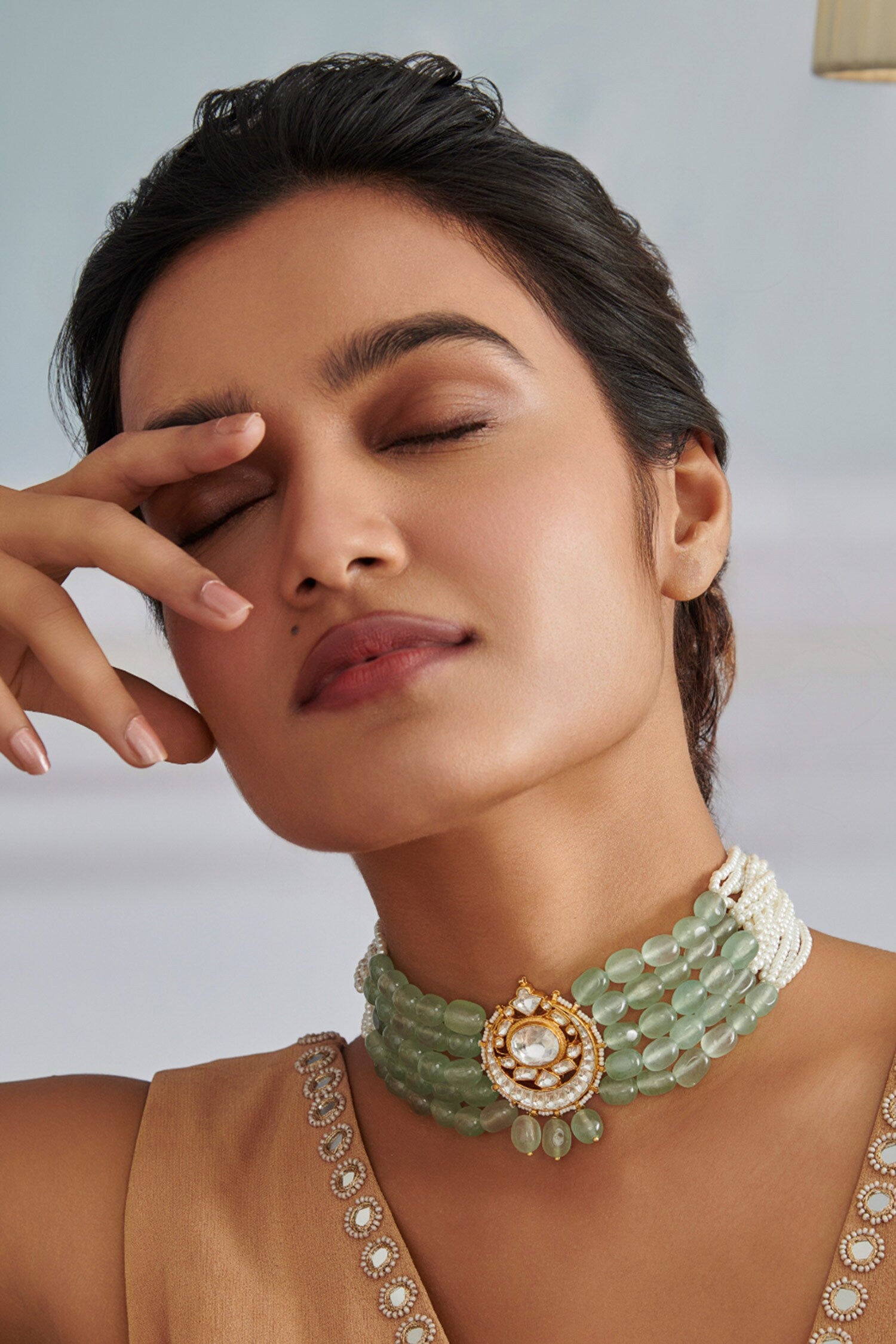 Stone Embellished Choker 