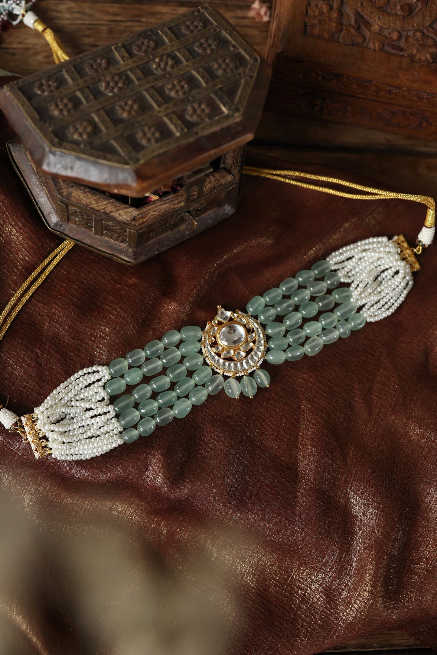 Stone Embellished Choker 