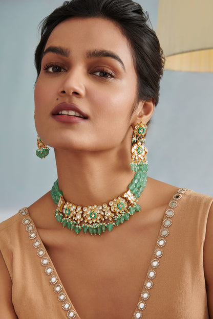 Kundan Embellished Choker Set 