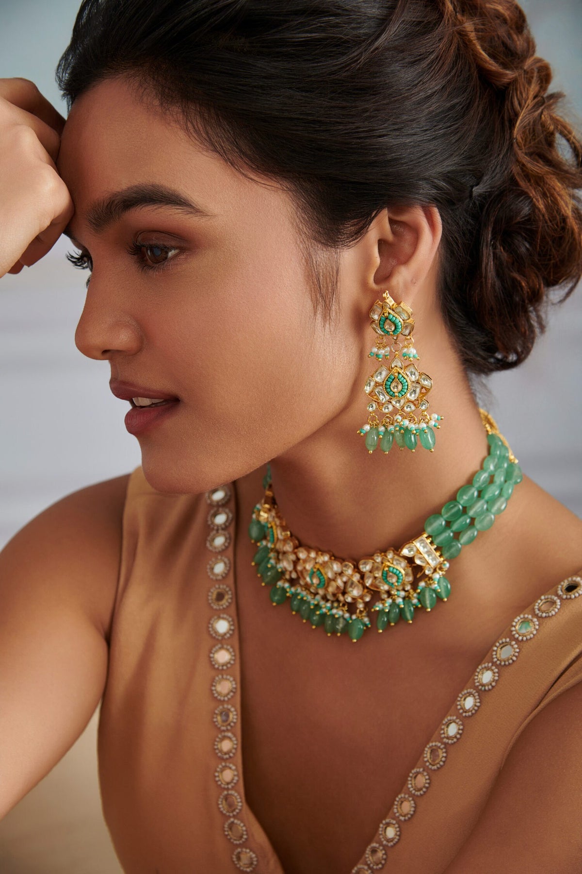 Kundan Embellished Choker Set 