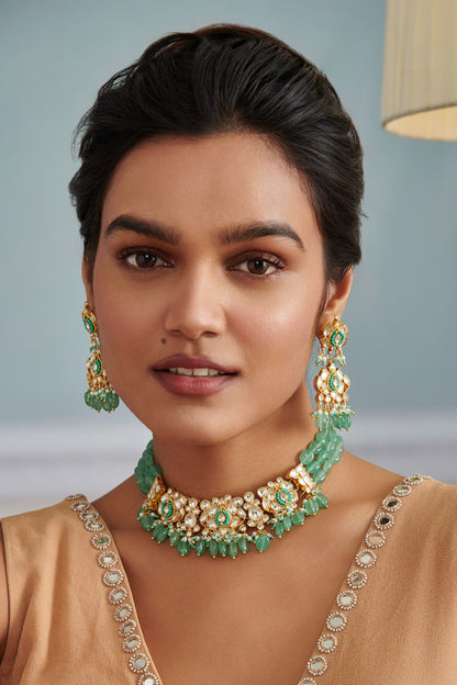 Kundan Embellished Choker Set 