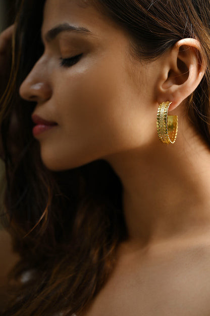 Suni Textured Hoops 