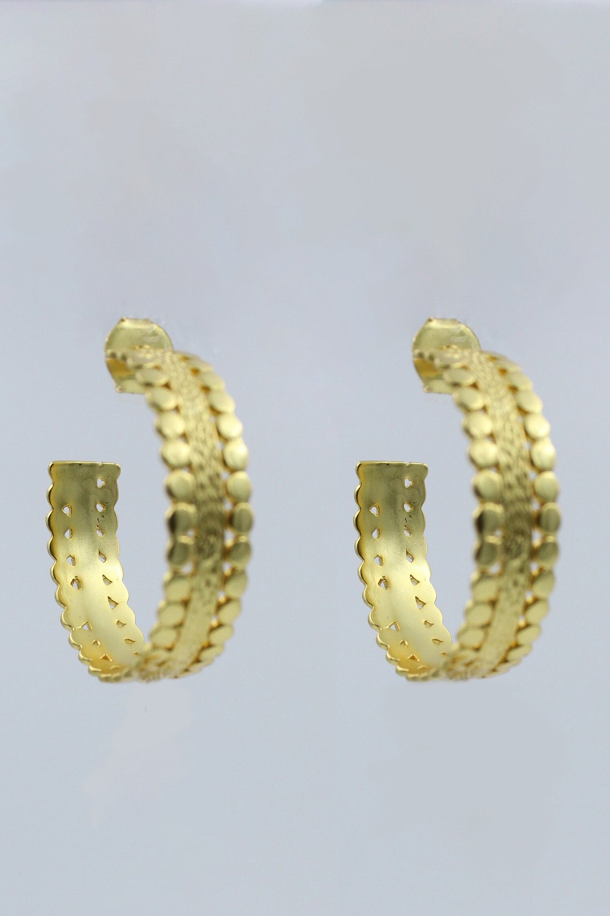Suni Textured Hoops 
