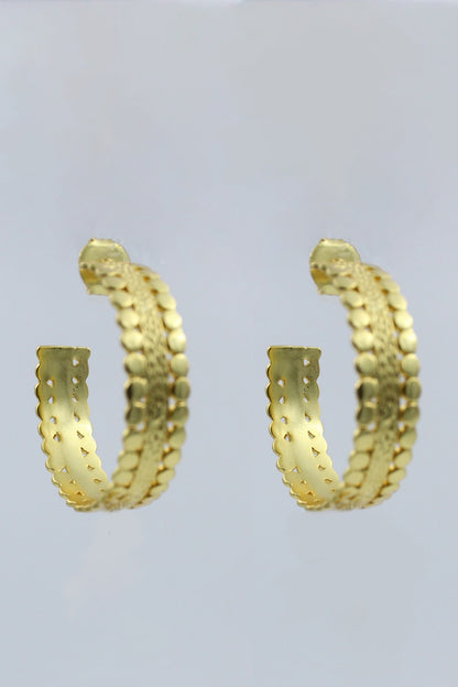 Suni Textured Hoops 