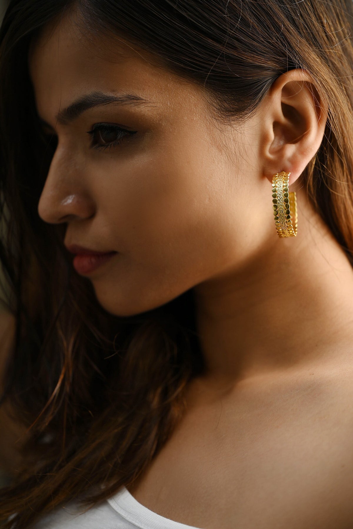 Suni Textured Hoops 