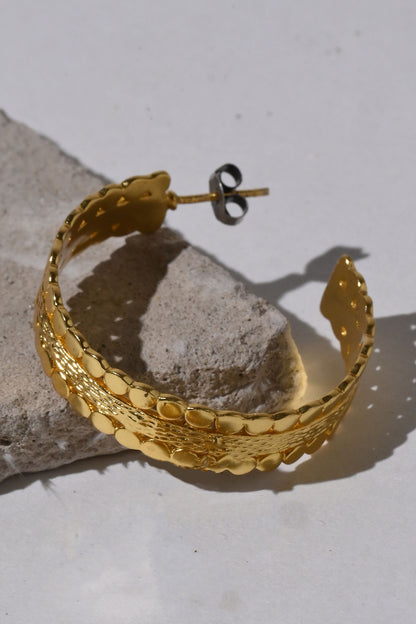 Suni Textured Hoops 