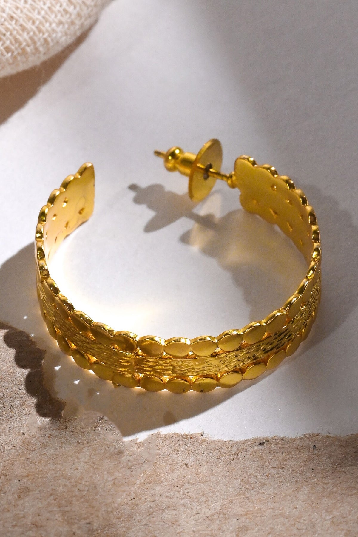 Suni Textured Hoops 