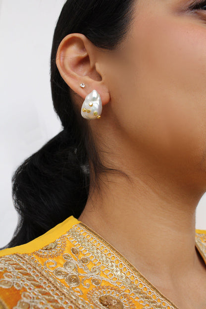 Baroque Pearl Studs 