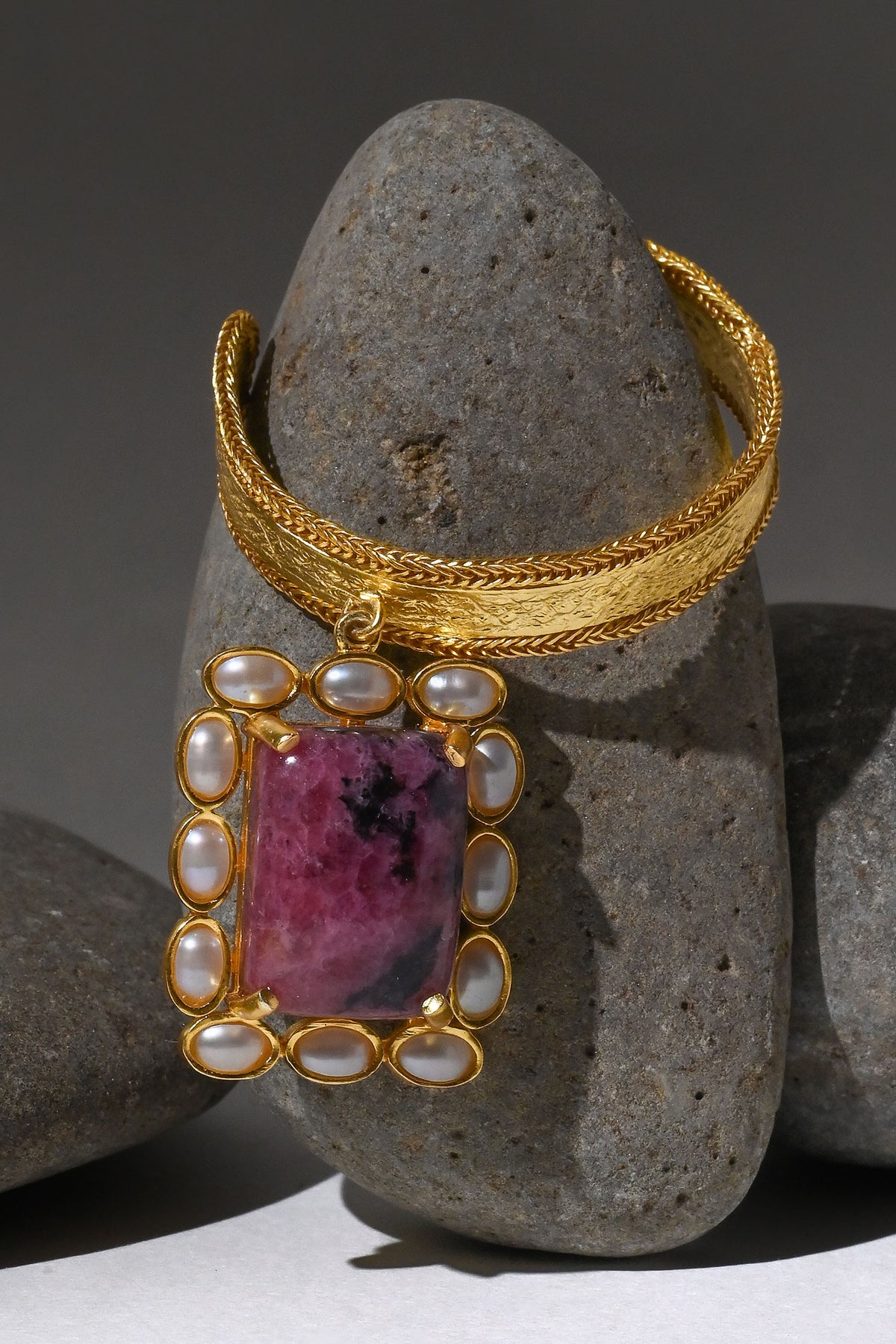 Eclat Rhodonite Hoops 