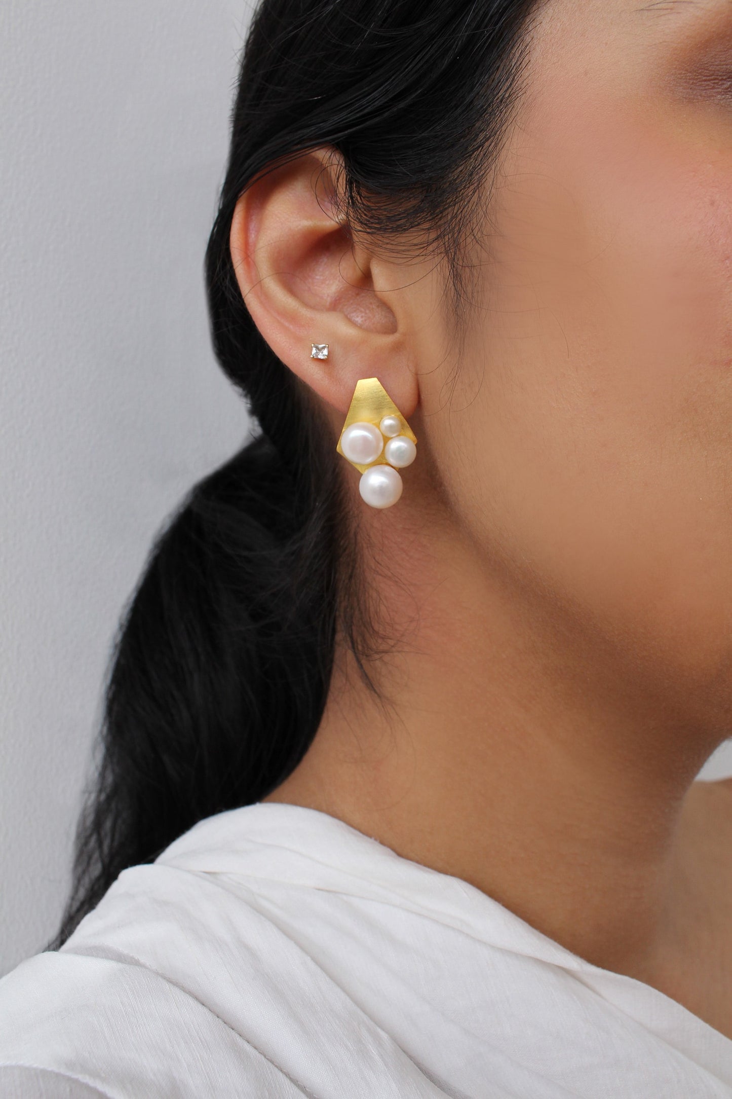 Pearl Embellished Studs 