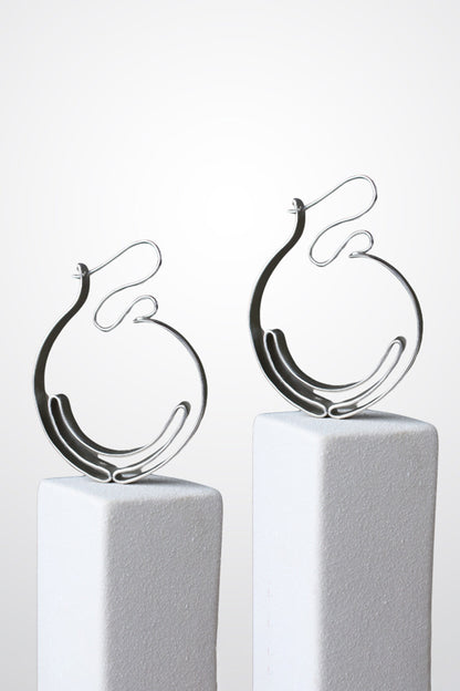 Orion Rippling Ribbon Hoops 