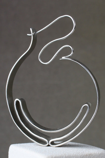 Orion Rippling Ribbon Hoops 