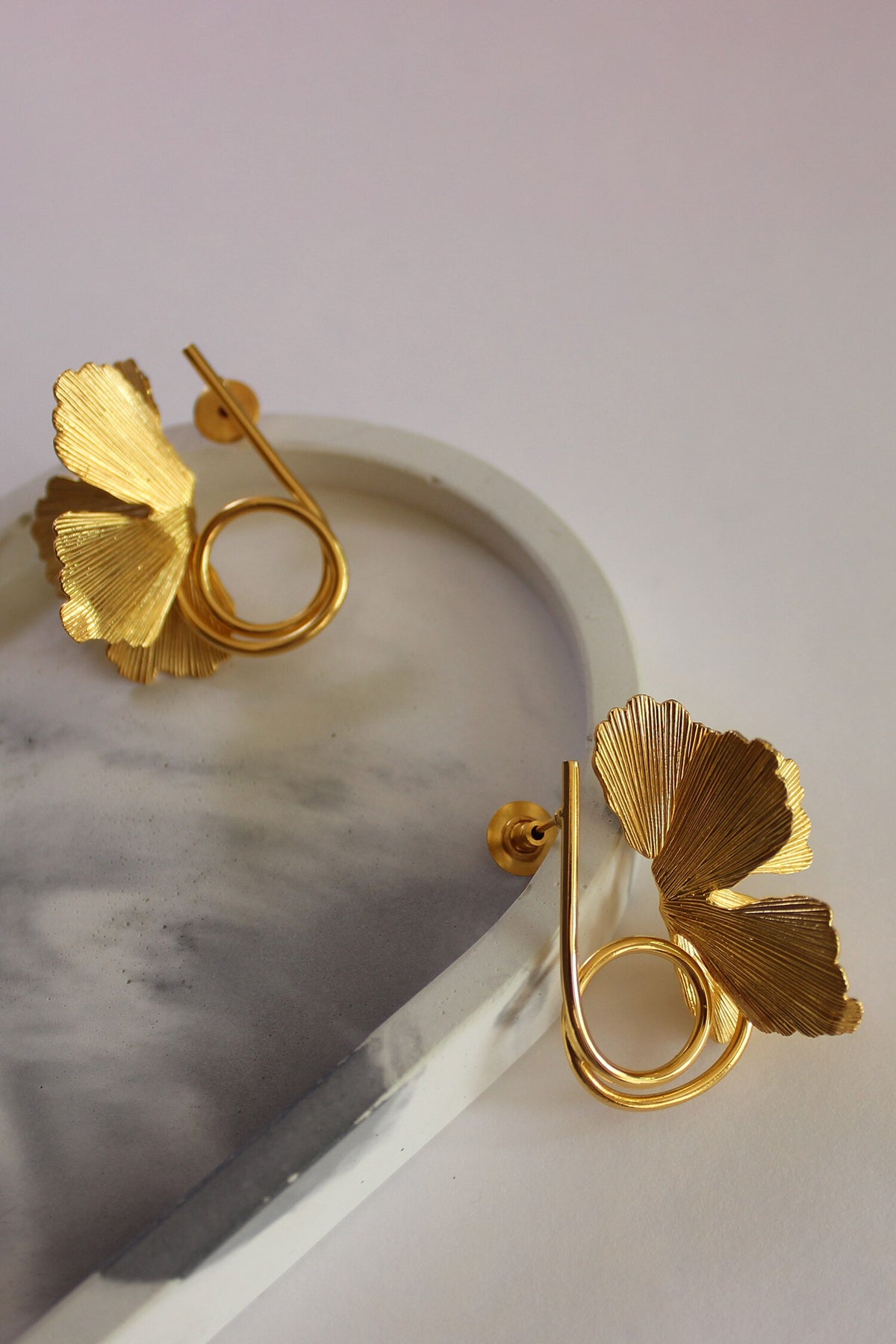 Butterfly Fiore Spiral Studs 