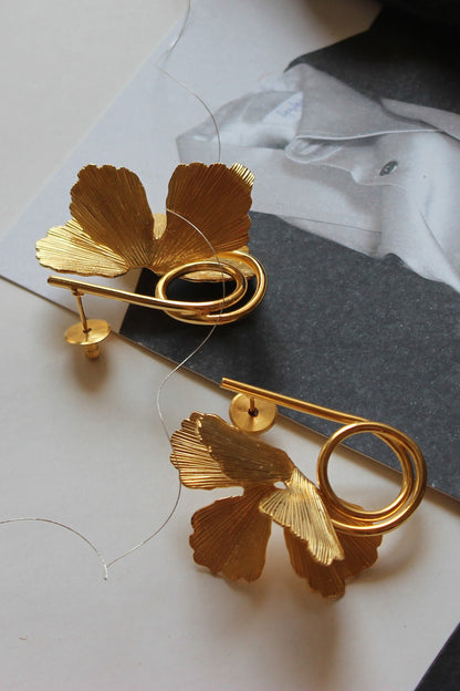 Butterfly Fiore Spiral Studs 