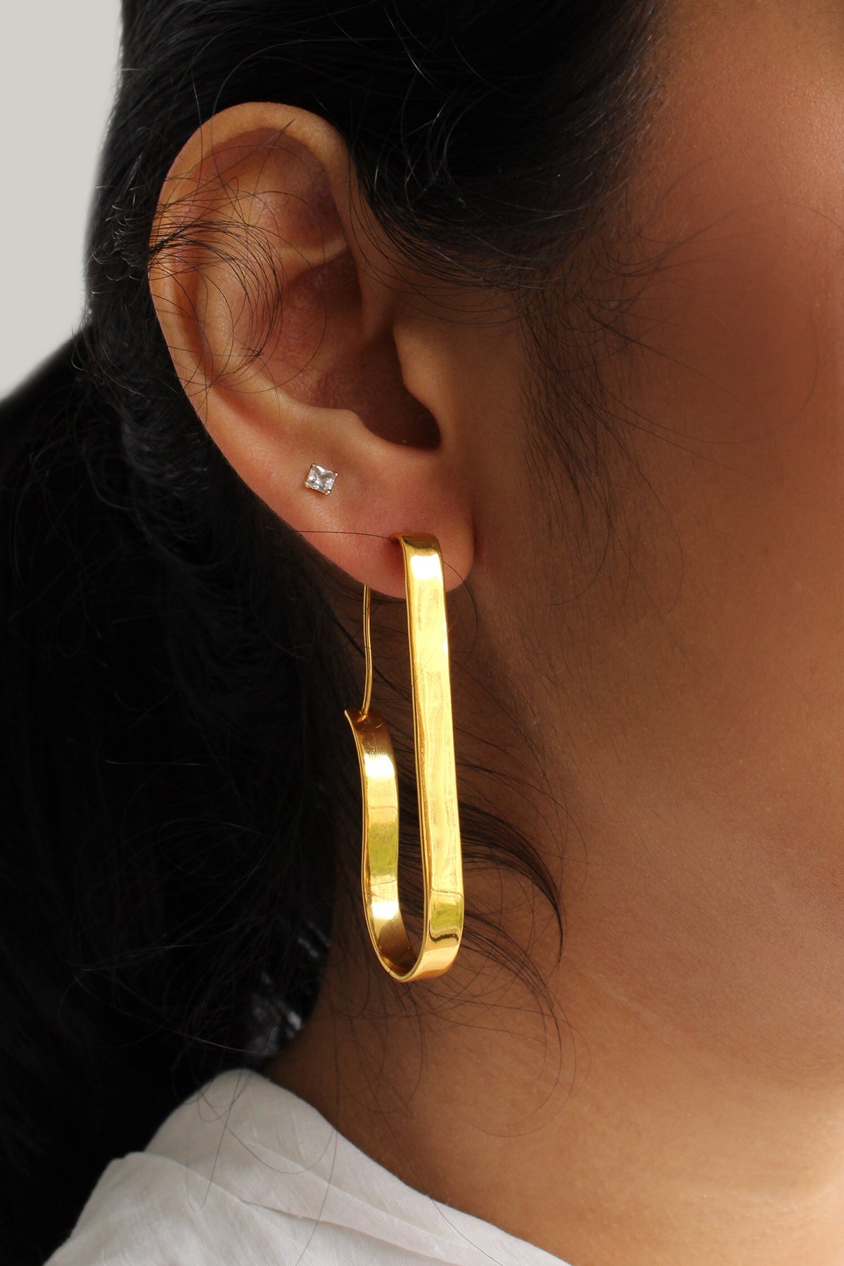 Rippling Ribbon Pattern Hoops 