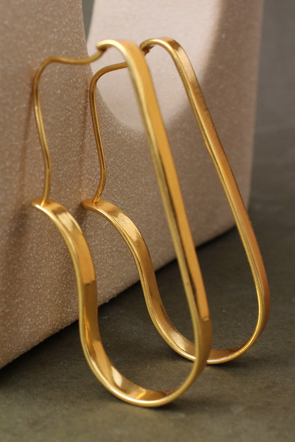 Rippling Ribbon Pattern Hoops 