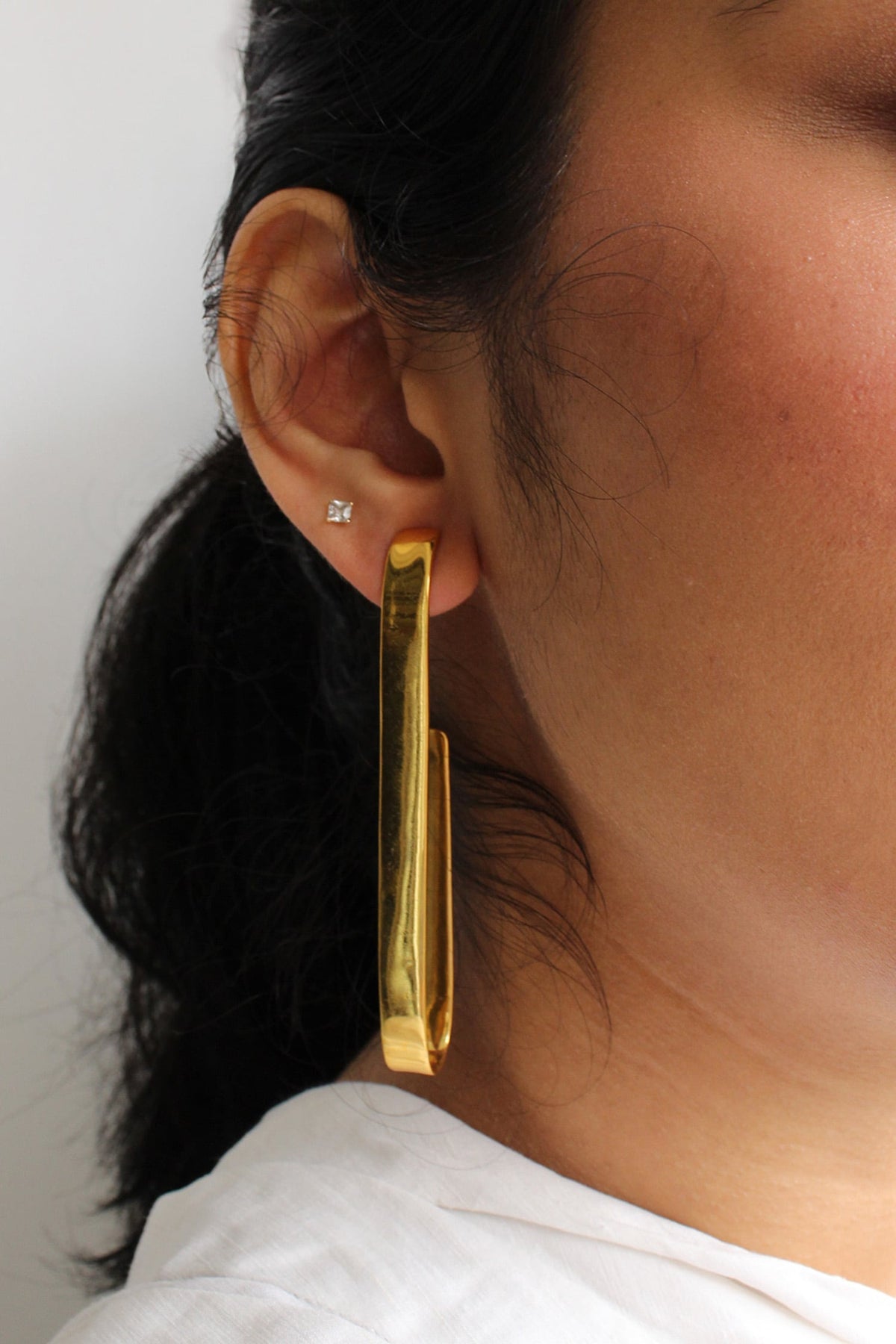 Rippling Ribbon Hoops 
