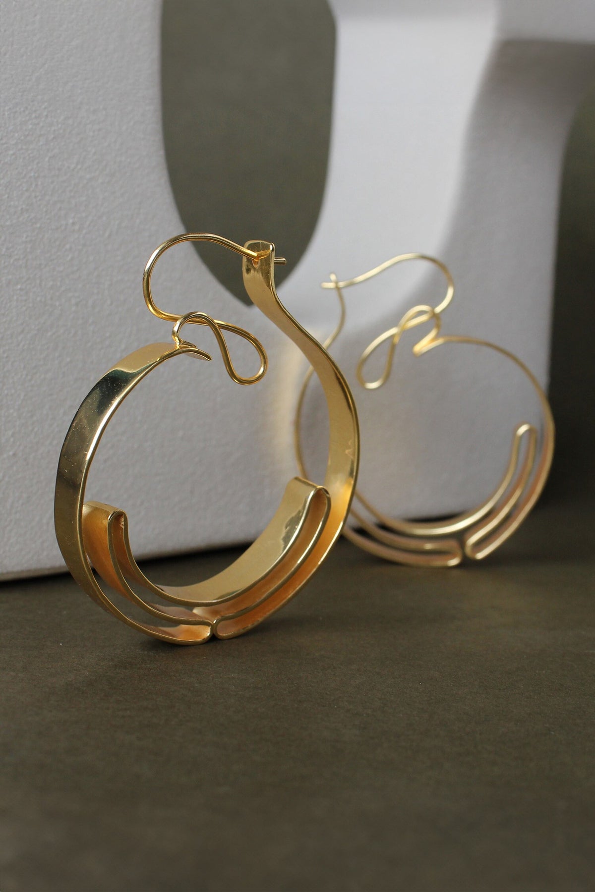 Orion Rippling Pattern Hoops 