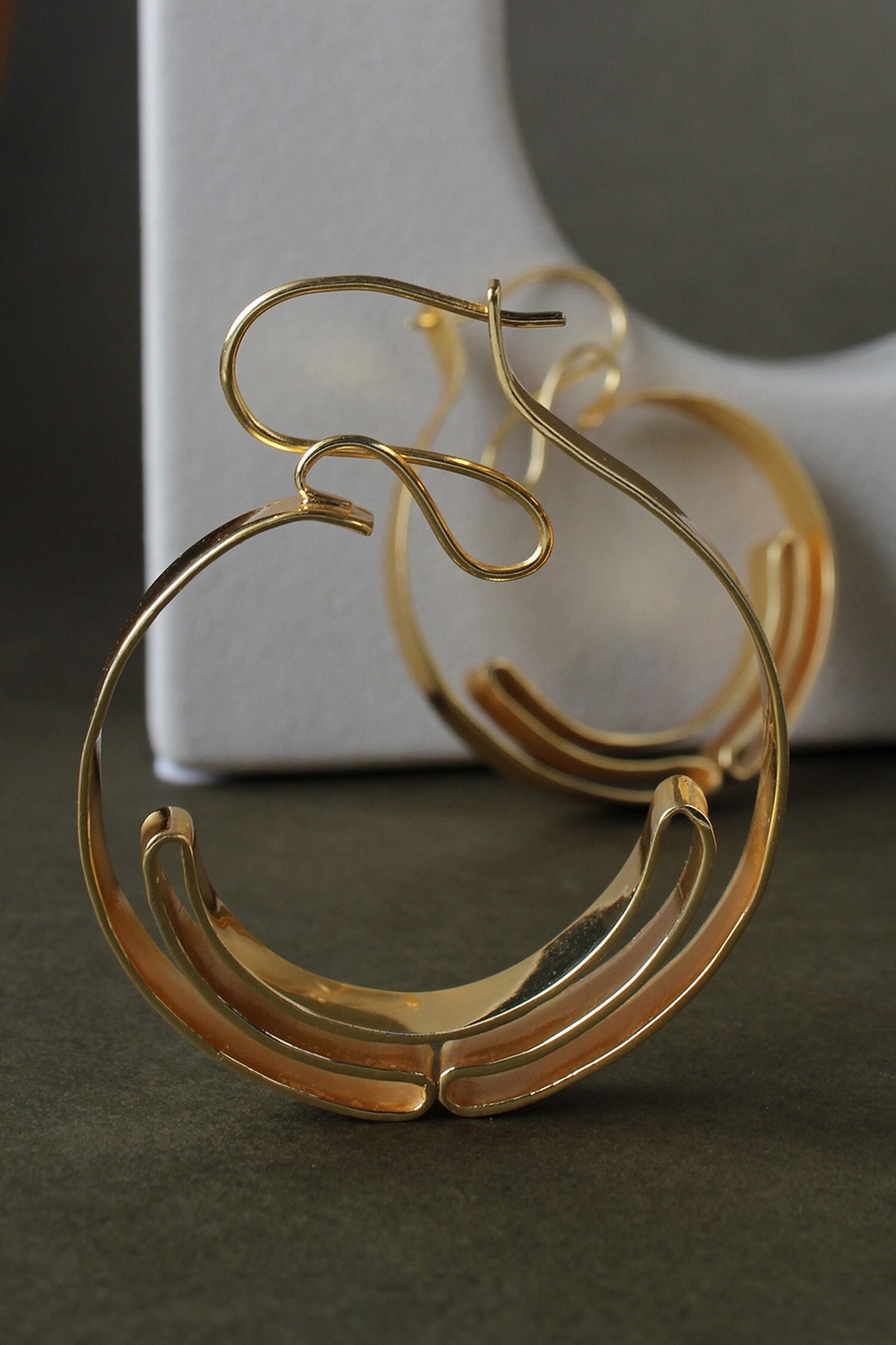 Orion Rippling Pattern Hoops 