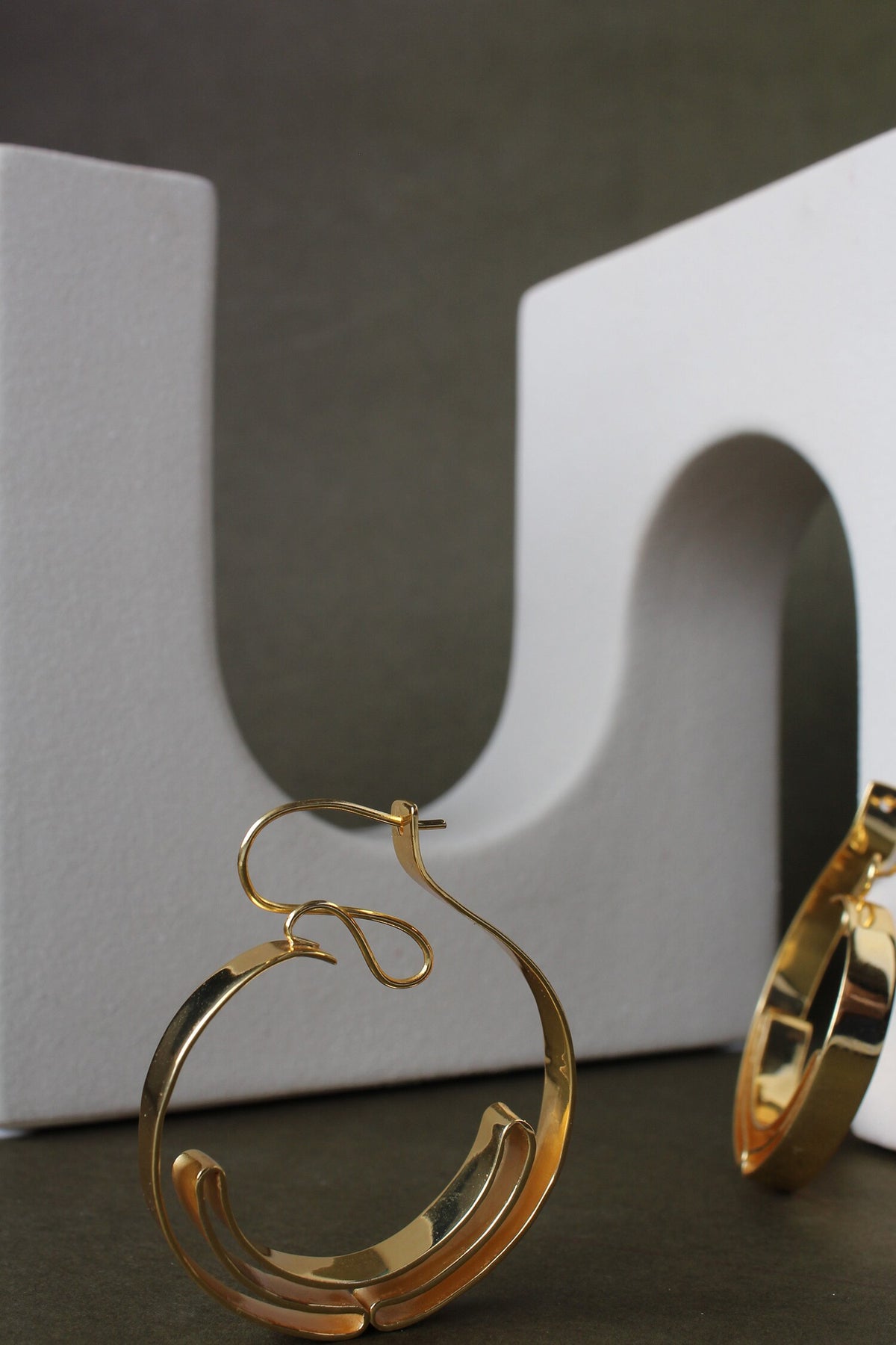 Orion Rippling Pattern Hoops 