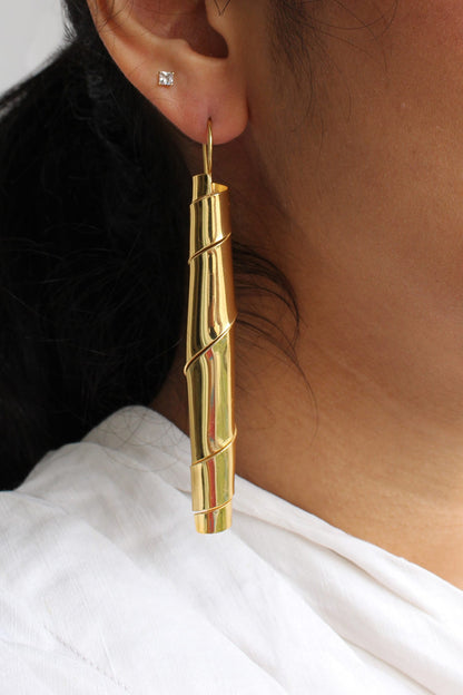 Ursa Sugarcane Pattern Earrings 