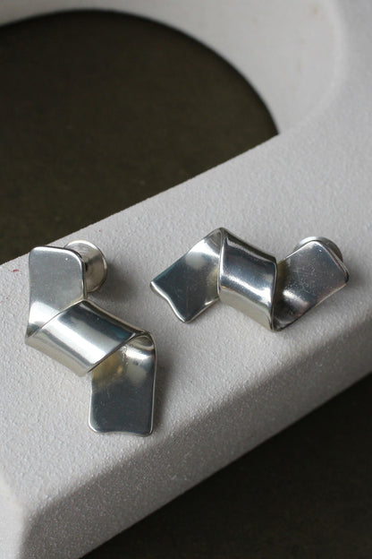 Acrux Ribbon Pattern Earrings 