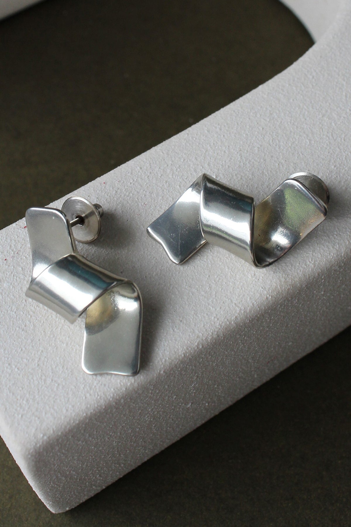 Acrux Ribbon Pattern Earrings 
