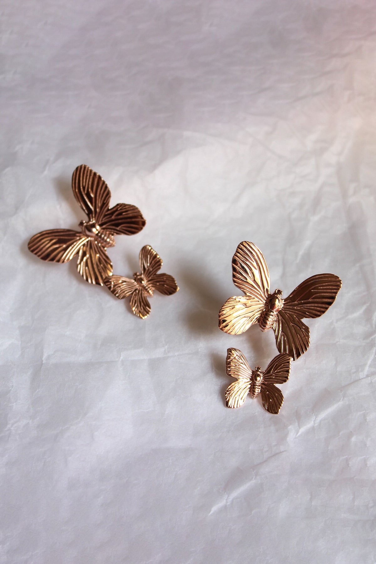 Butterfly Textured Earrings 
