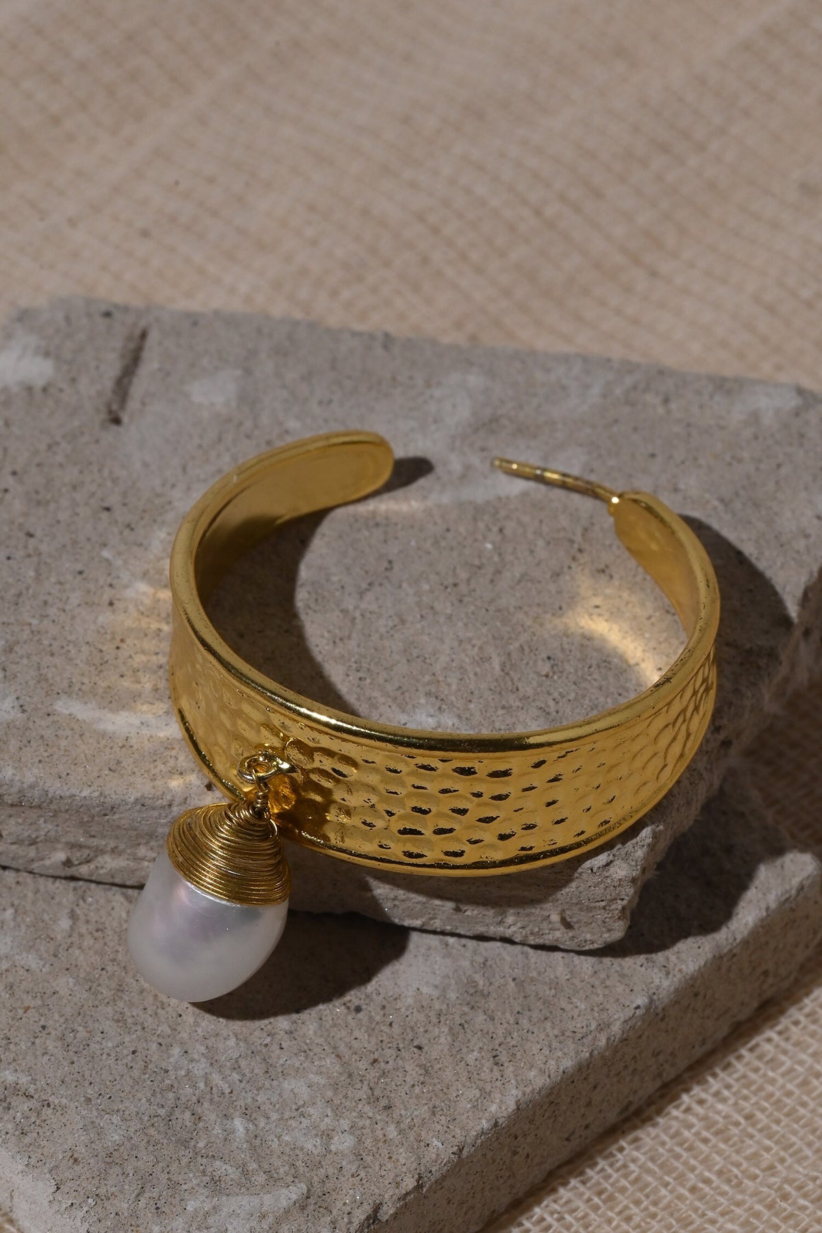 Hailey Pearl Drop Hoops 