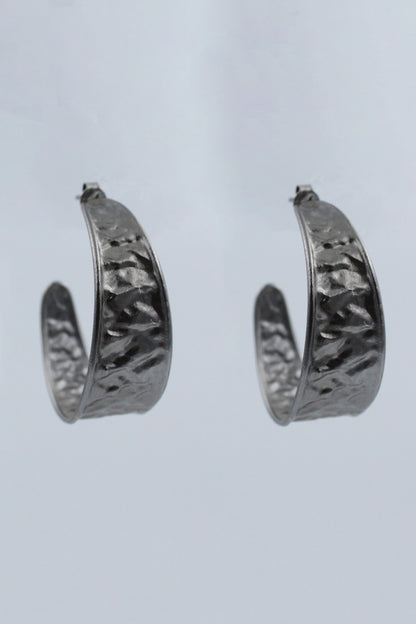Bailey Hammered Textured Hoops 