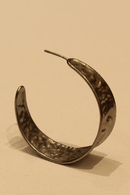 Bailey Hammered Textured Hoops 