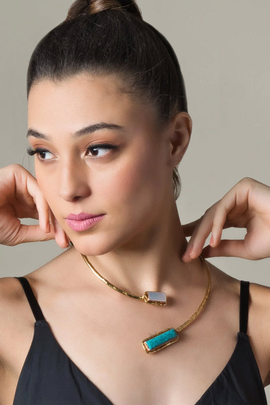 Oceanic Shell Pearl Embellished Necklace 