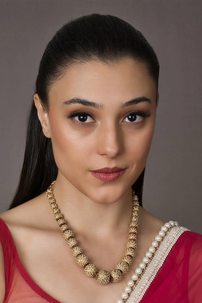 Sona Moti Embellished Necklace 