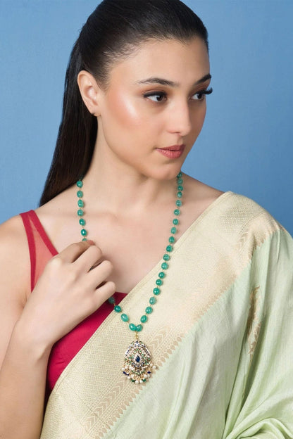 Majestic Jadau Bead Necklace 