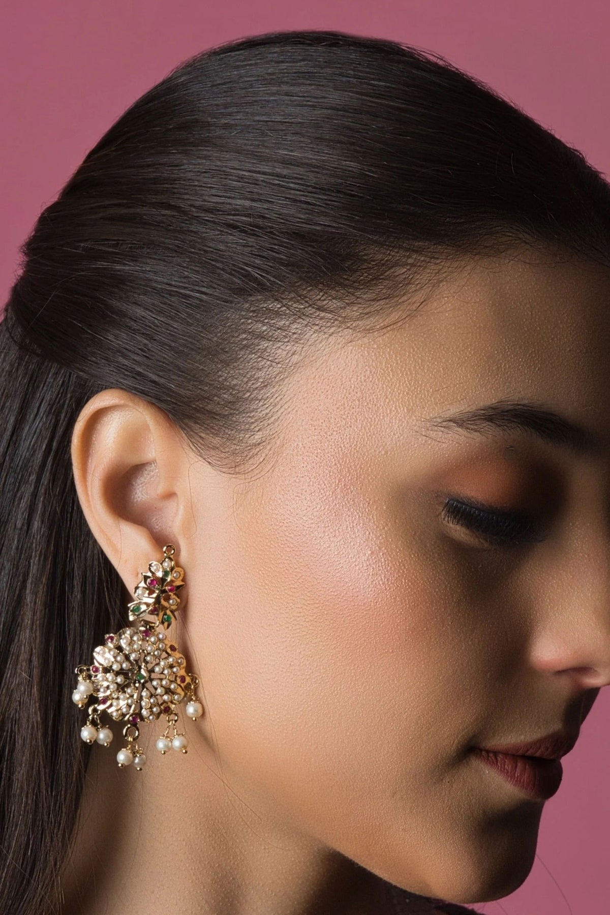 Shanaya Studded Heart Necklace Set 