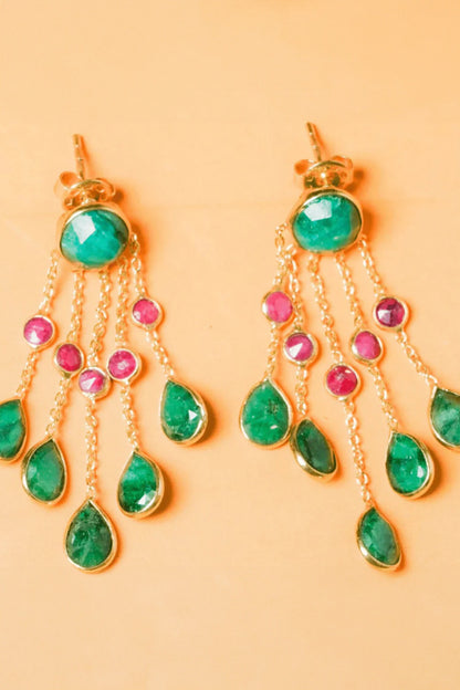 Alizeh Raindrop Amazonite Earrings 