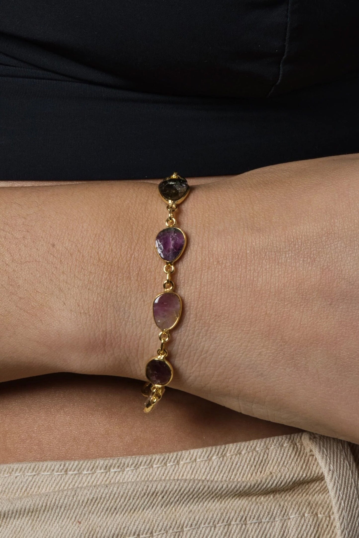 Tourmaline Studded Bracelet 